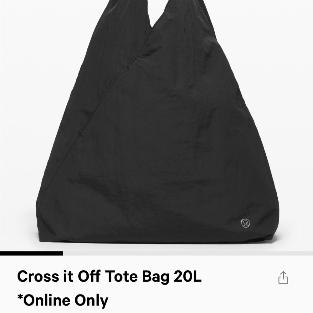 Lululemon cross it off bag in black